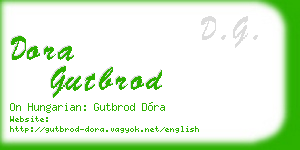 dora gutbrod business card