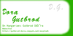 dora gutbrod business card